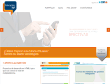 Tablet Screenshot of educacionagil.com